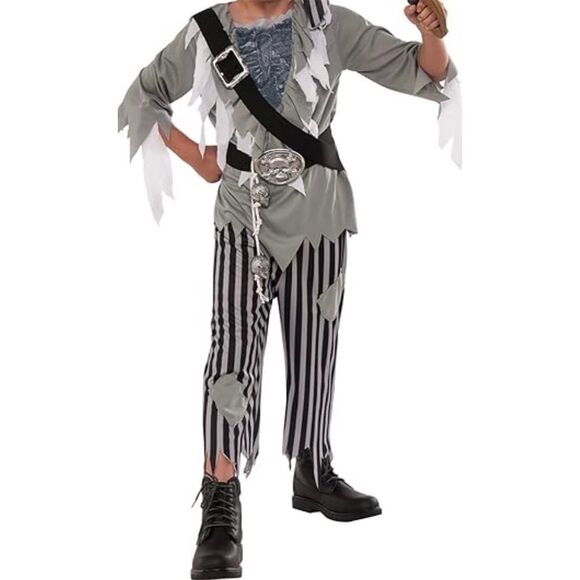 Rubies Kids Ghost Pirate Costume Large Halloween Party Outfit Kids Youth Cute - Picture 1 of 9